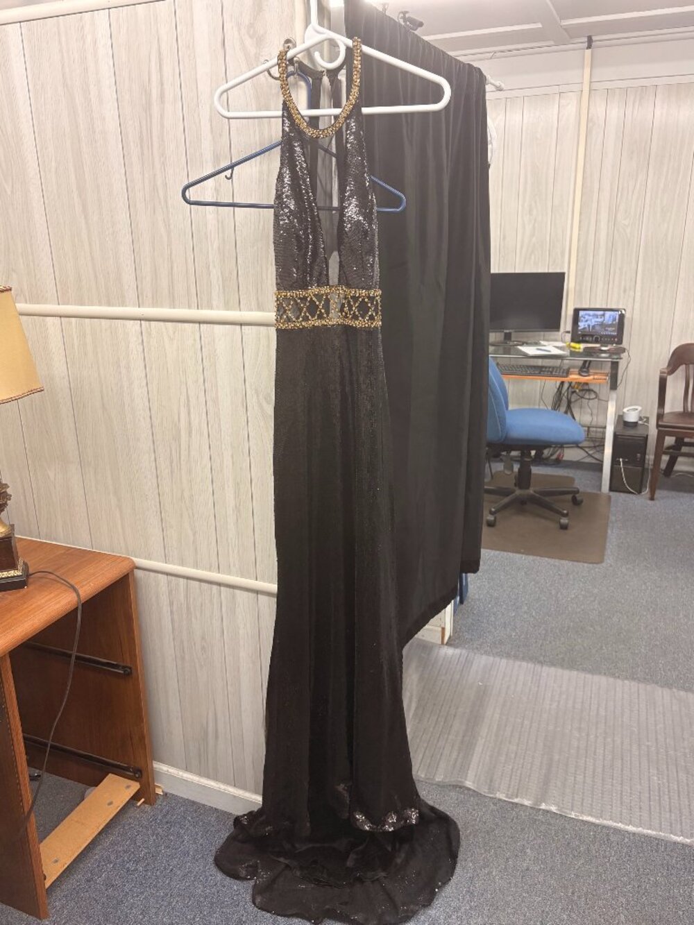Black and Gold Gown